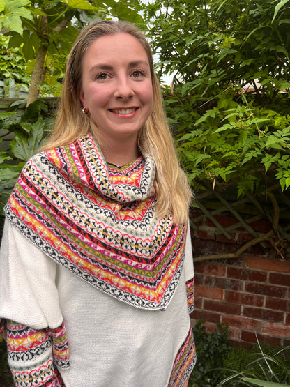 Autumn Shade Alpaca Poncho