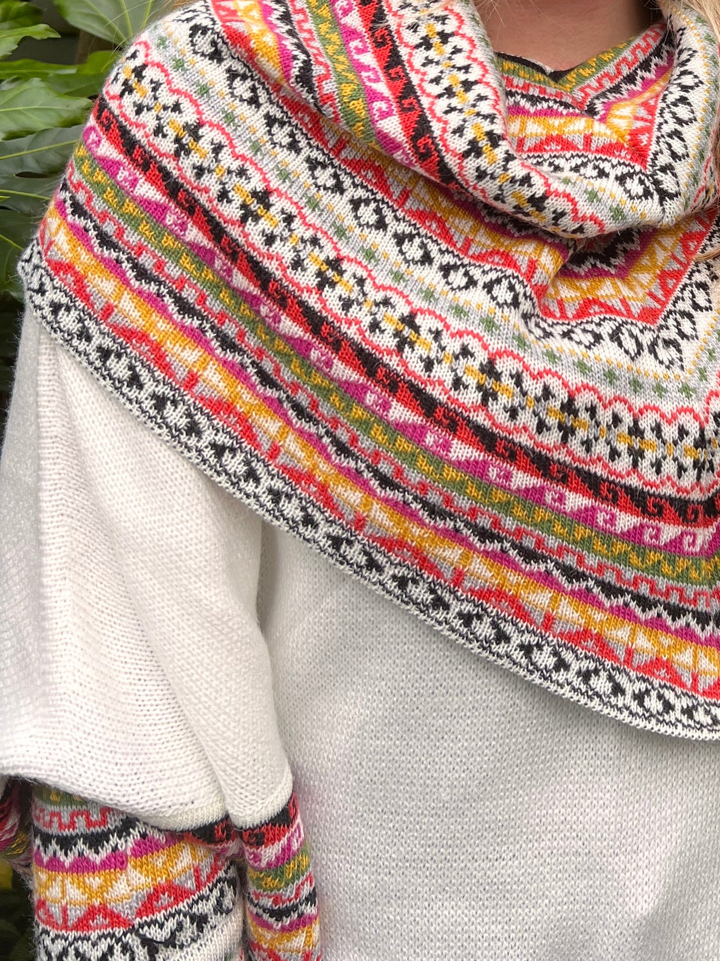 Autumn Shade Alpaca Poncho