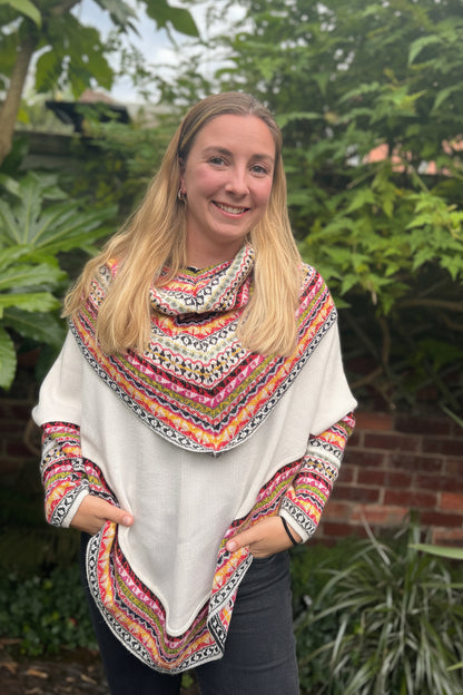 Autumn Shade Alpaca Poncho