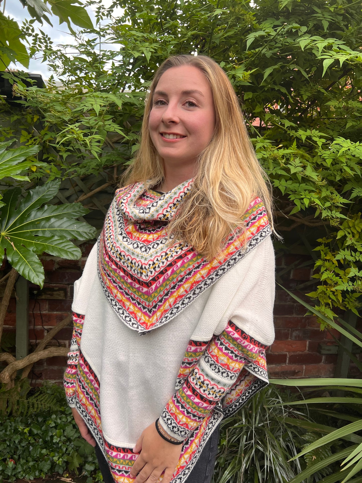 Autumn Shade Alpaca Poncho