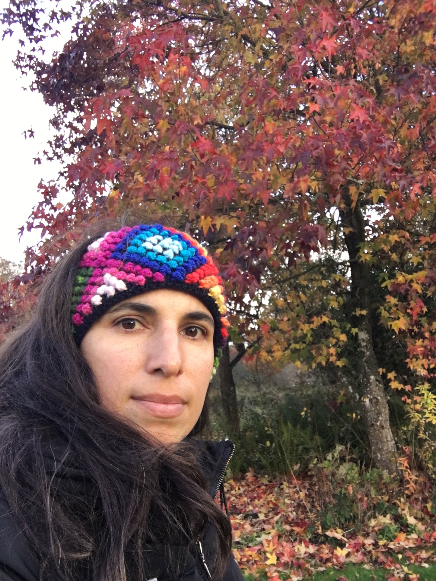 Hand knitted headband