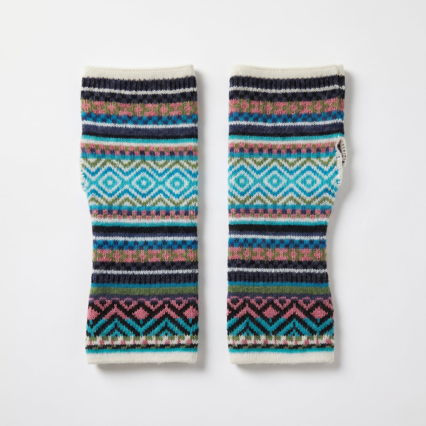 Alpaca Fingerless Gloves - Fair Isle Style (Copy)