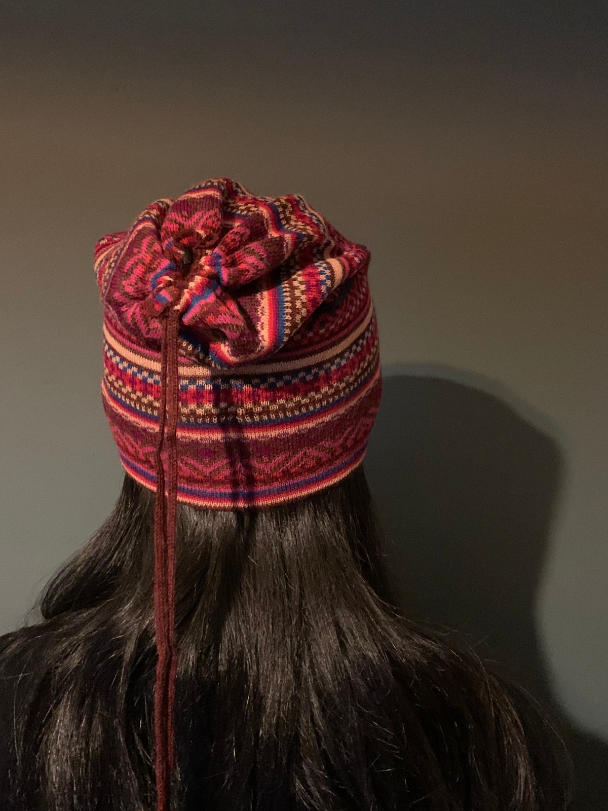 Andean Red Tones Baby Alpaca Snood & Slouch Hat, photo 6