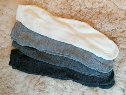 Plain Knit Long Alpaca Wellie Socks, photo 2