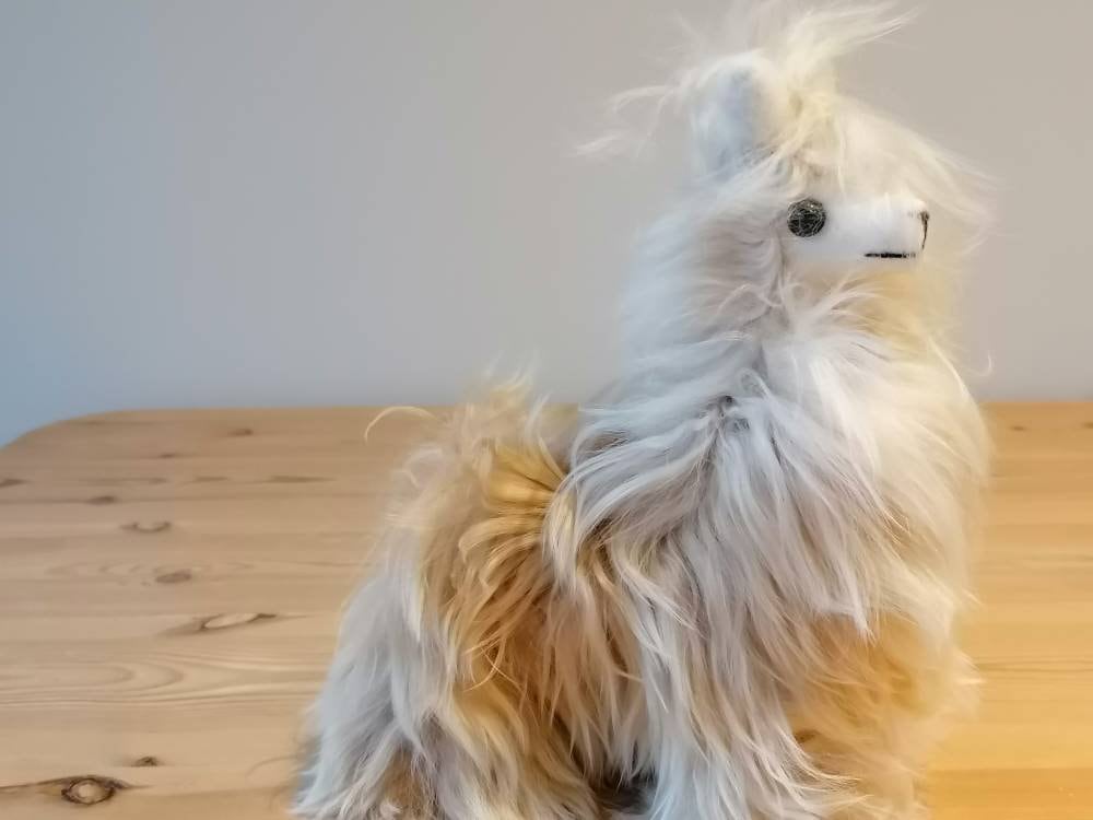 Large Long-Haired Suri Baby Alpaca Plushie, photo 5