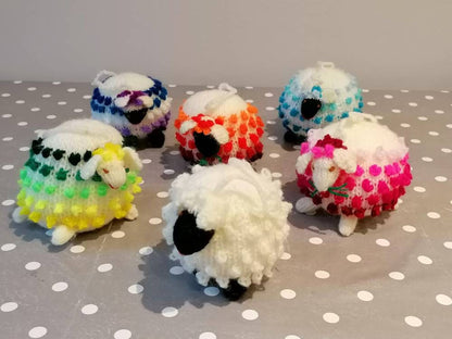 Hand-Knitted Bobble Sheep Hanging Ornament, photo 10
