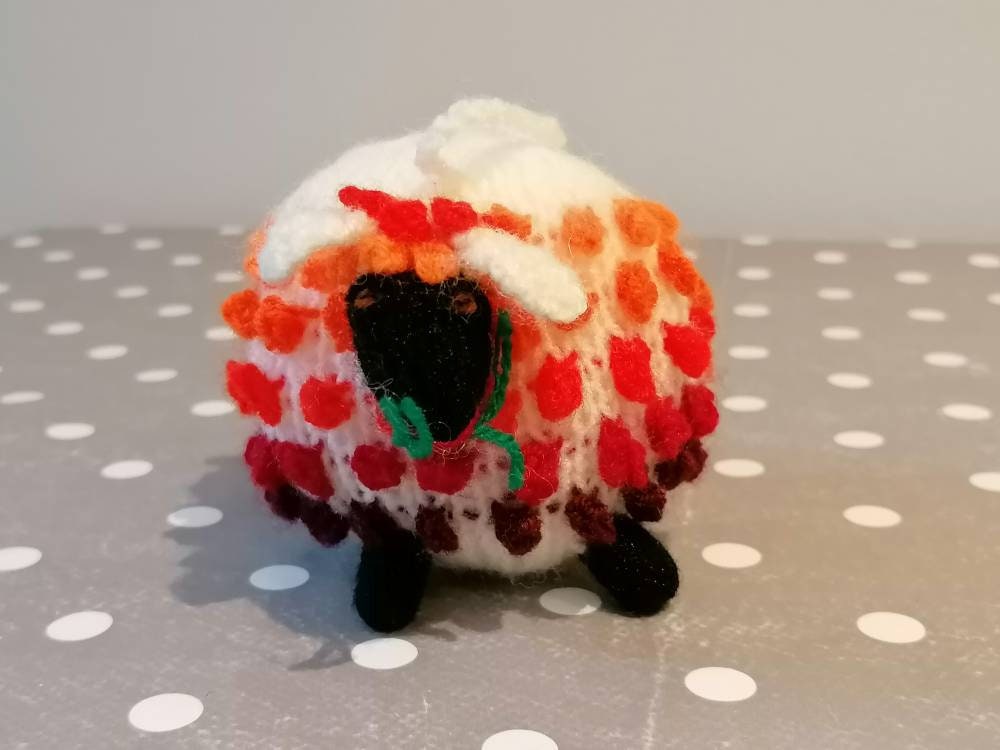 Hand-Knitted Bobble Sheep Hanging Ornament, photo 7