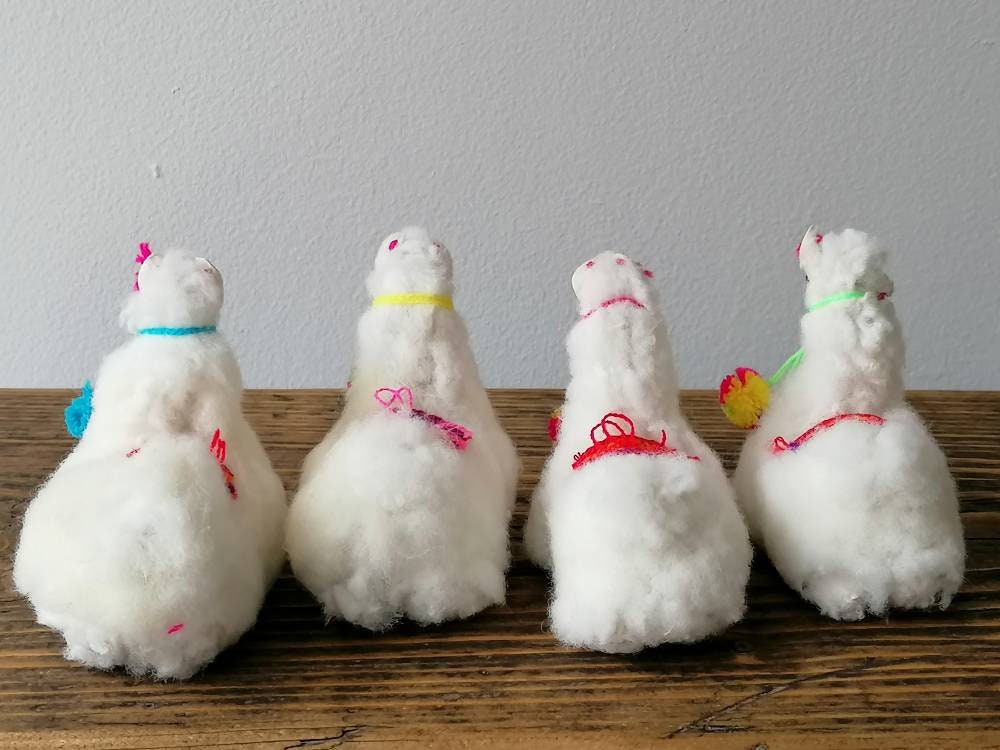 White Pom-Pom Andean Alpaca Ornament, photo 7