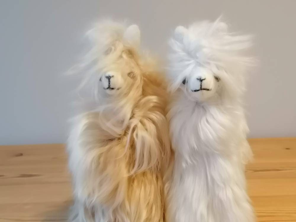 Large Long-Haired Suri Baby Alpaca Plushie