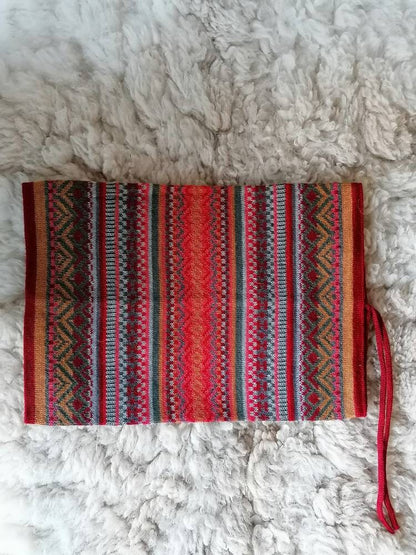 Andean Red Tones Baby Alpaca Snood & Slouch Hat