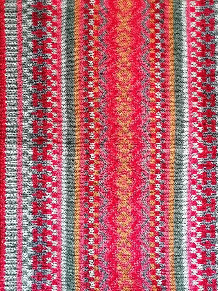 Andean Red Tones Baby Alpaca Snood & Slouch Hat, photo 9