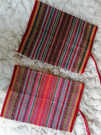 Andean Red Tones Baby Alpaca Snood & Slouch Hat, photo 10