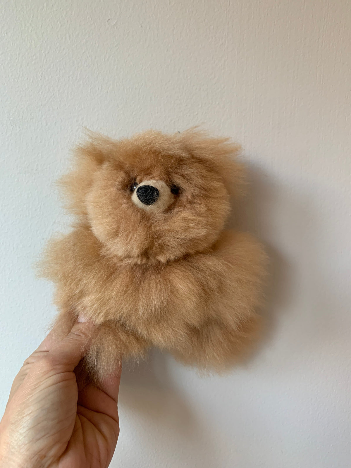 Small Honey Baby Alpaca Teddy Bear, photo 2