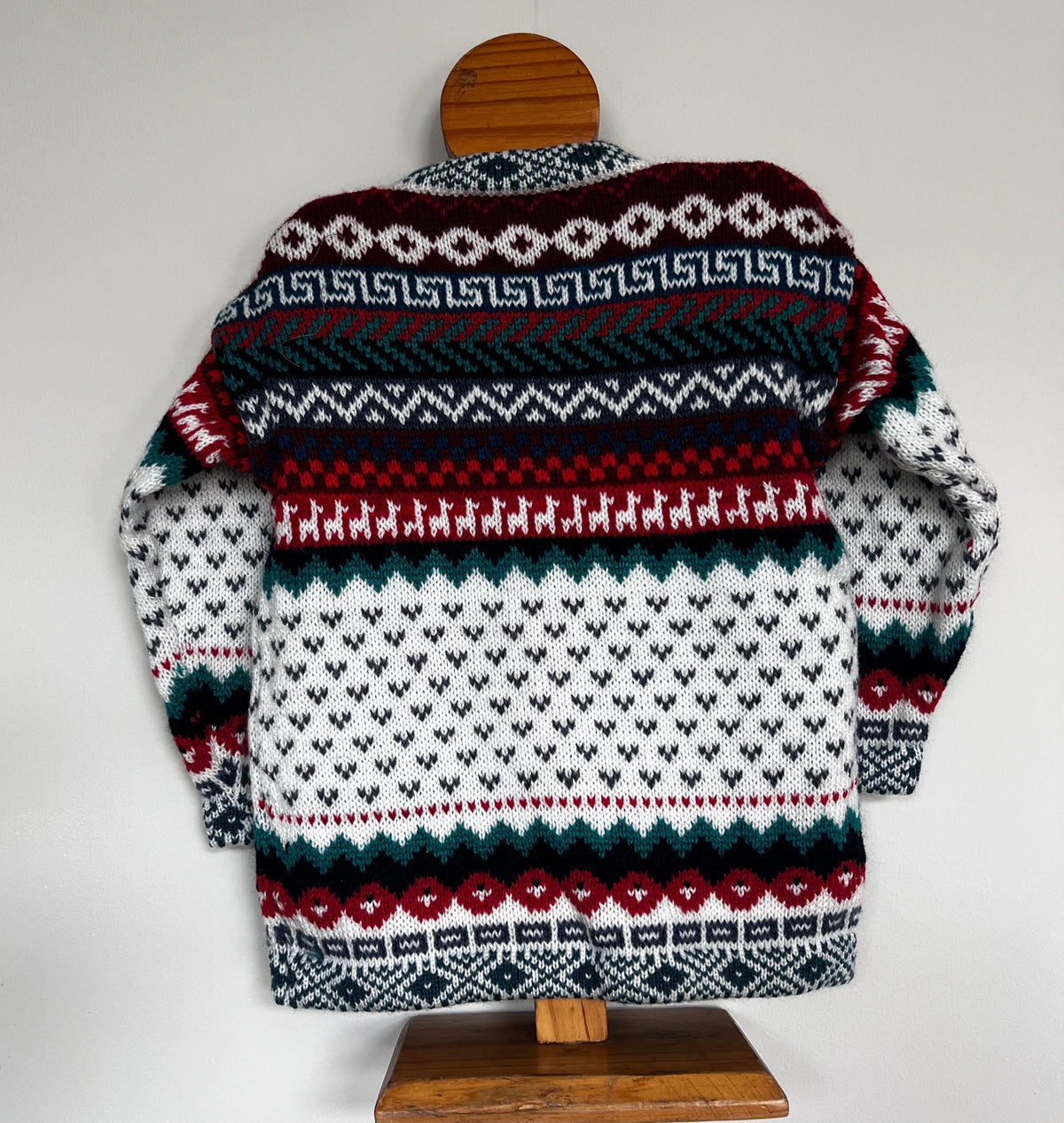 Ivory Andean Fair Isle Alpaca-Blend Kids Jumper, photo 3