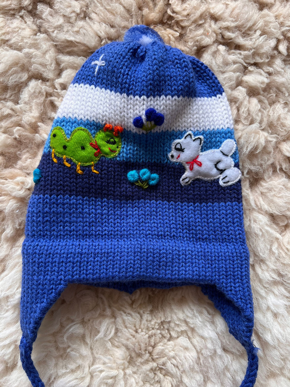 Hand-Embroidered Animal Toddler Chullo Hat (1-2 Years), photo 5