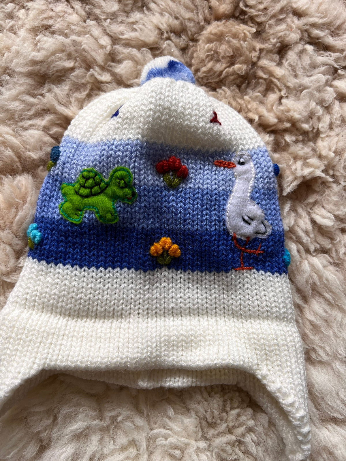 Hand-Embroidered Animal Toddler Chullo Hat (1-2 Years), photo 6