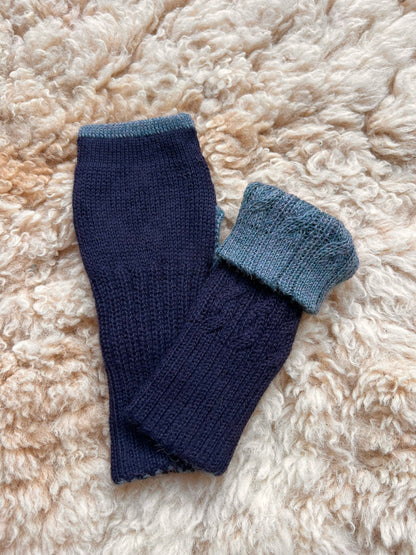Reversible Baby Alpaca Fingerless Gloves, photo 2