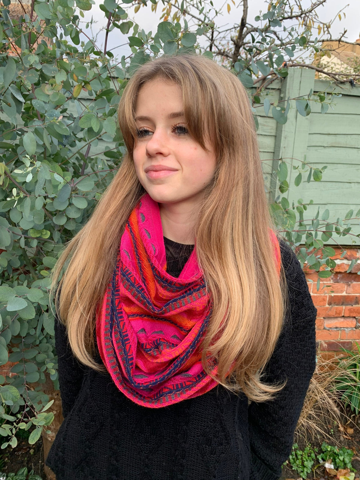 Textured Stripe Alpaca Blend Snood - Choose Your Colour, photo 9