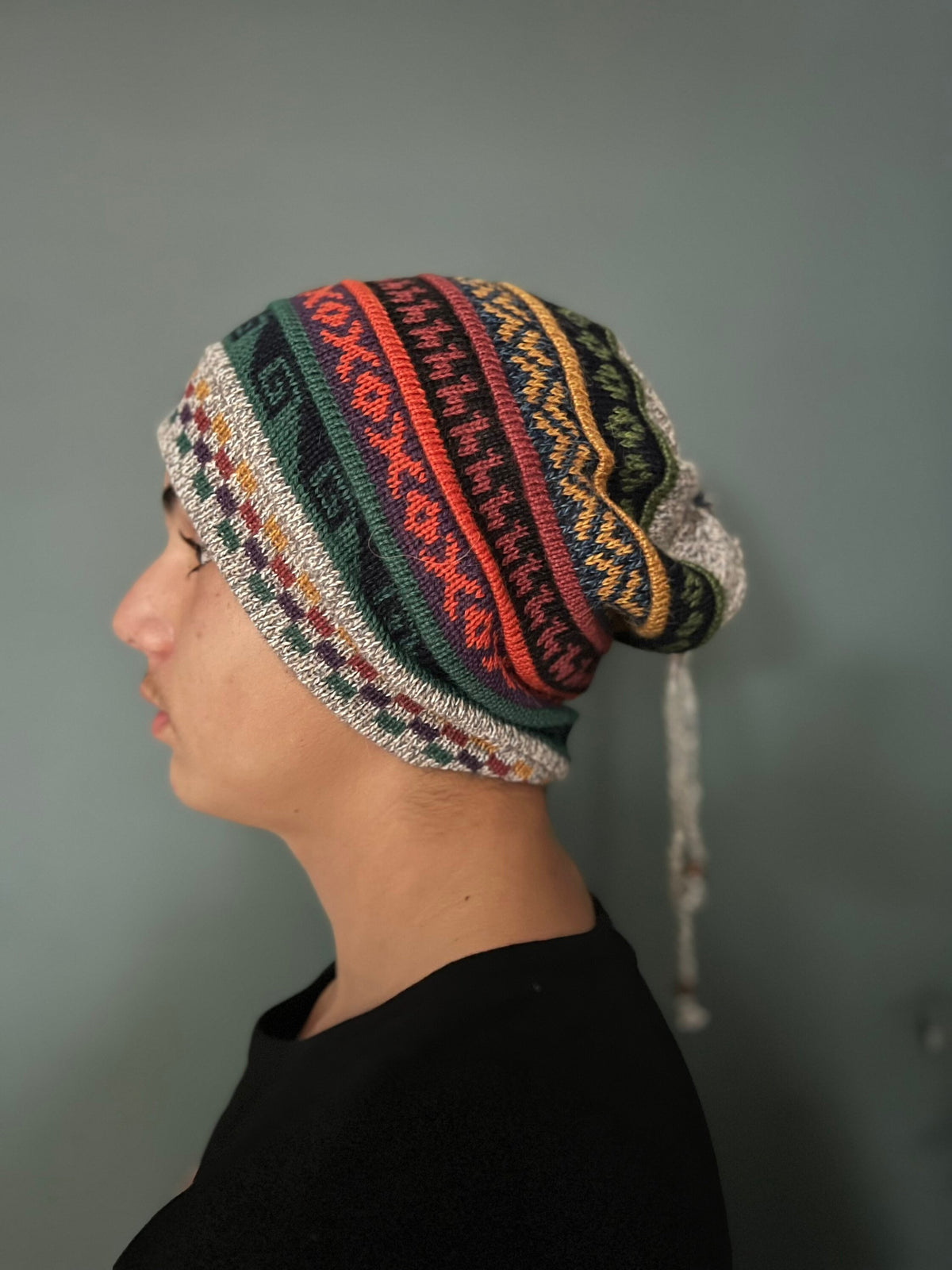 Natural Tones Reversible Alpaca Ski Snood & Slouch Hat, photo 2