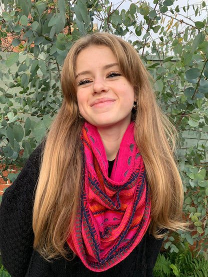 Textured Stripe Alpaca Blend Snood - Choose Your Colour, photo 8