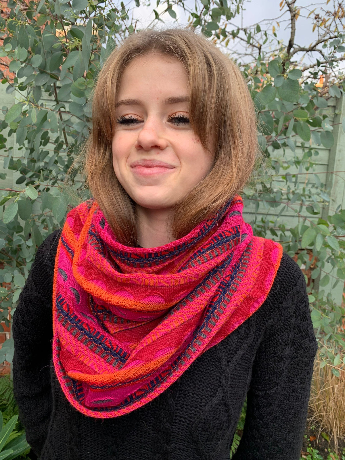 Textured Stripe Alpaca Blend Snood - Choose Your Colour, photo 6