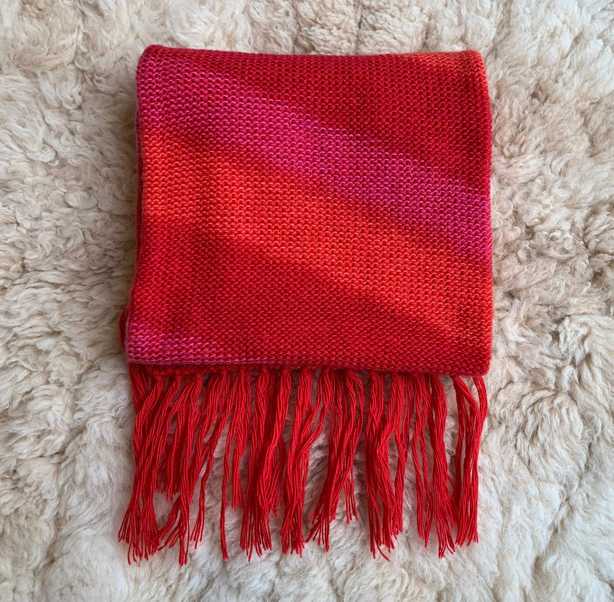 Diagonal Stripe Alpaca Blend Scarf - Choose Your Colour