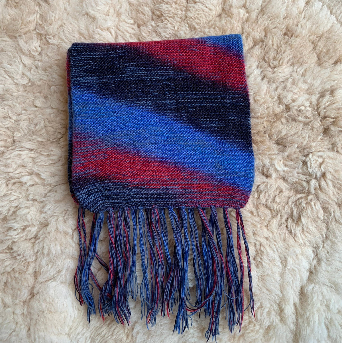 Diagonal Stripe Alpaca Blend Scarf - Choose Your Colour, photo 2