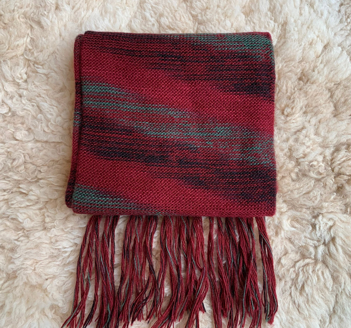 Diagonal Stripe Alpaca Blend Scarf - Choose Your Colour, photo 5