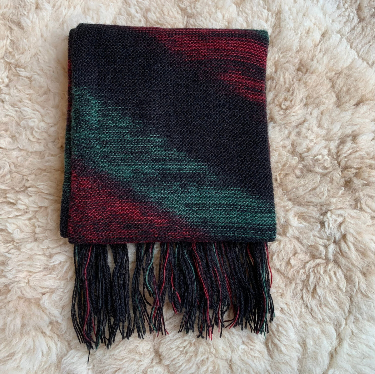 Diagonal Stripe Alpaca Blend Scarf - Choose Your Colour, photo 3