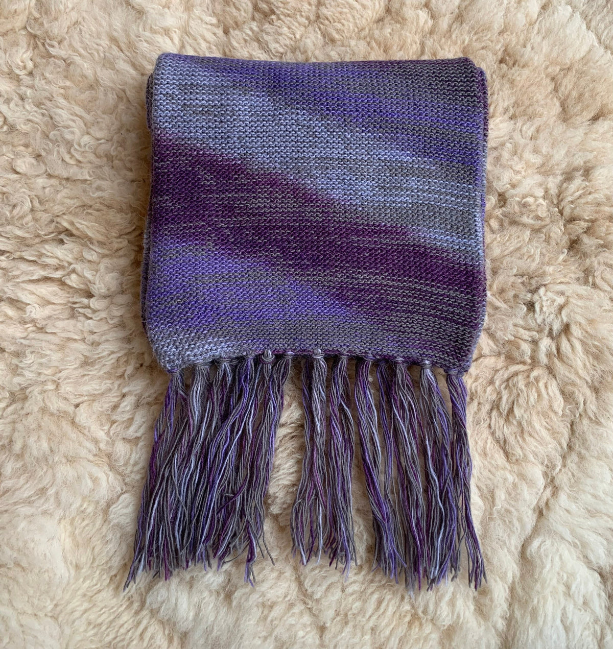 Diagonal Stripe Alpaca Blend Scarf - Choose Your Colour, photo 6