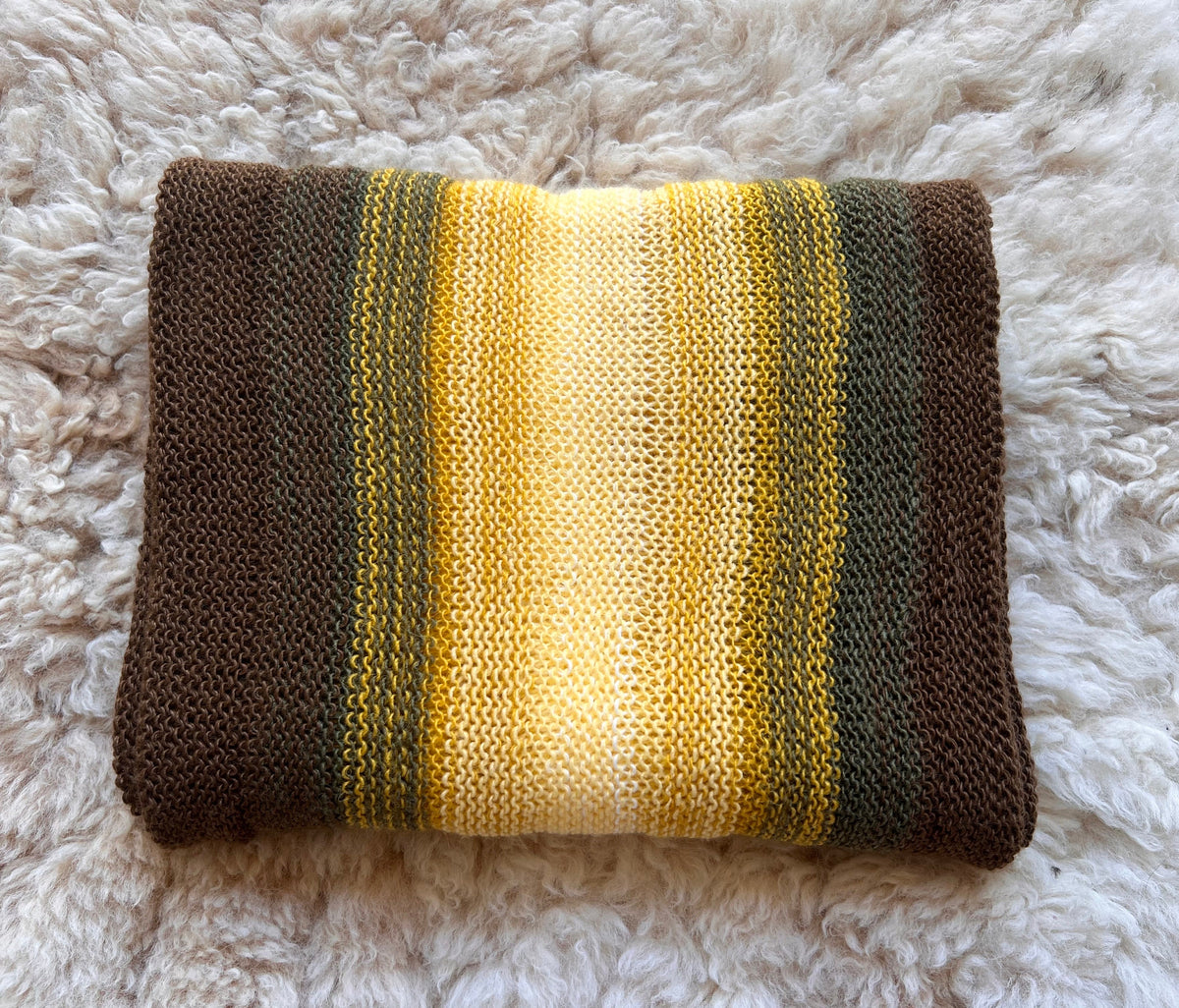 Green Ombre Stripe Alpaca Blend Scarf, photo 8