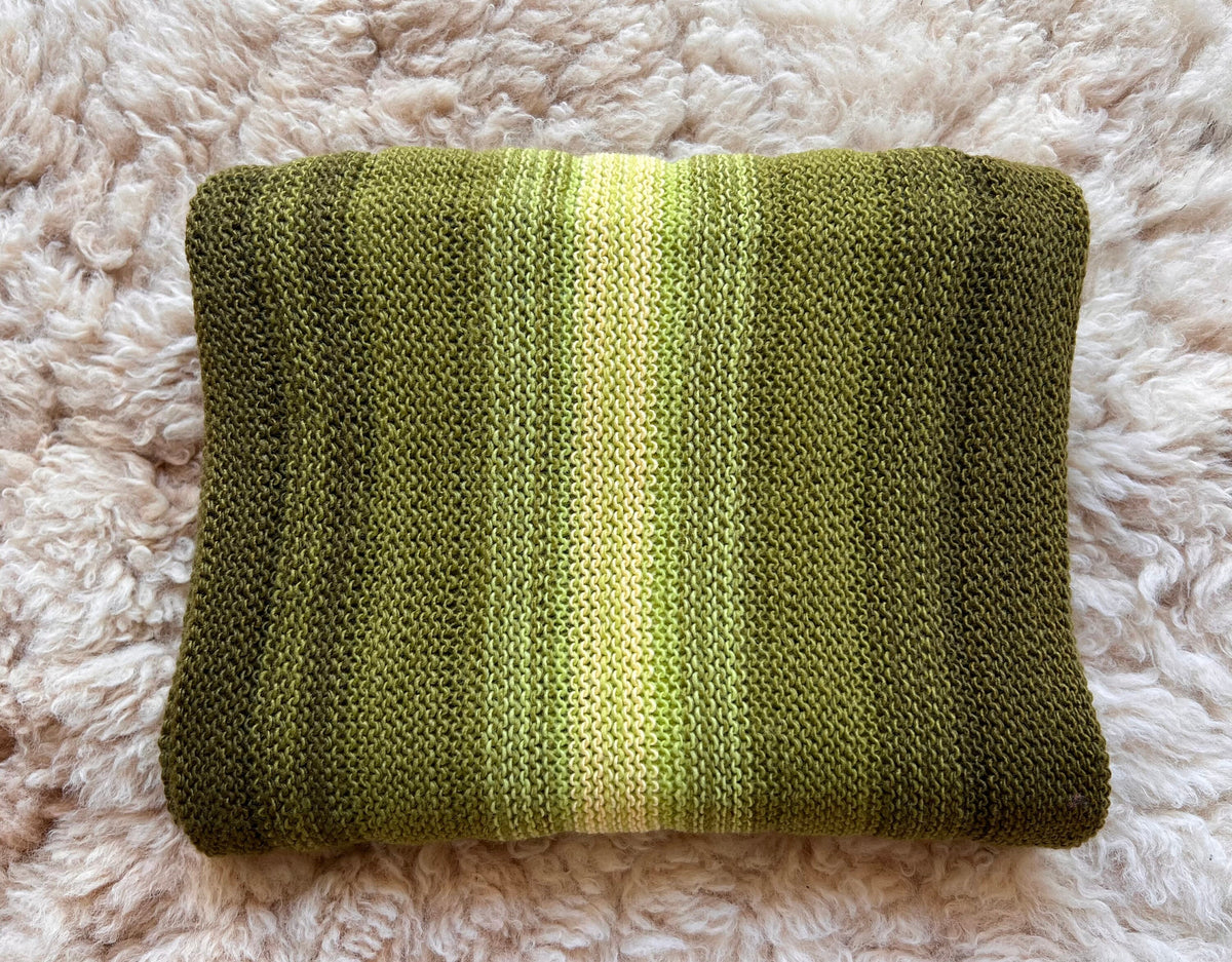 Green Ombre Stripe Alpaca Blend Scarf, photo 4