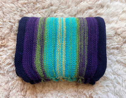 Purple Ombre Stripe Alpaca Blend Scarf, photo 4