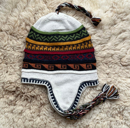 Reversible Alpaca Chullo Hat - Earth Tones, photo 9