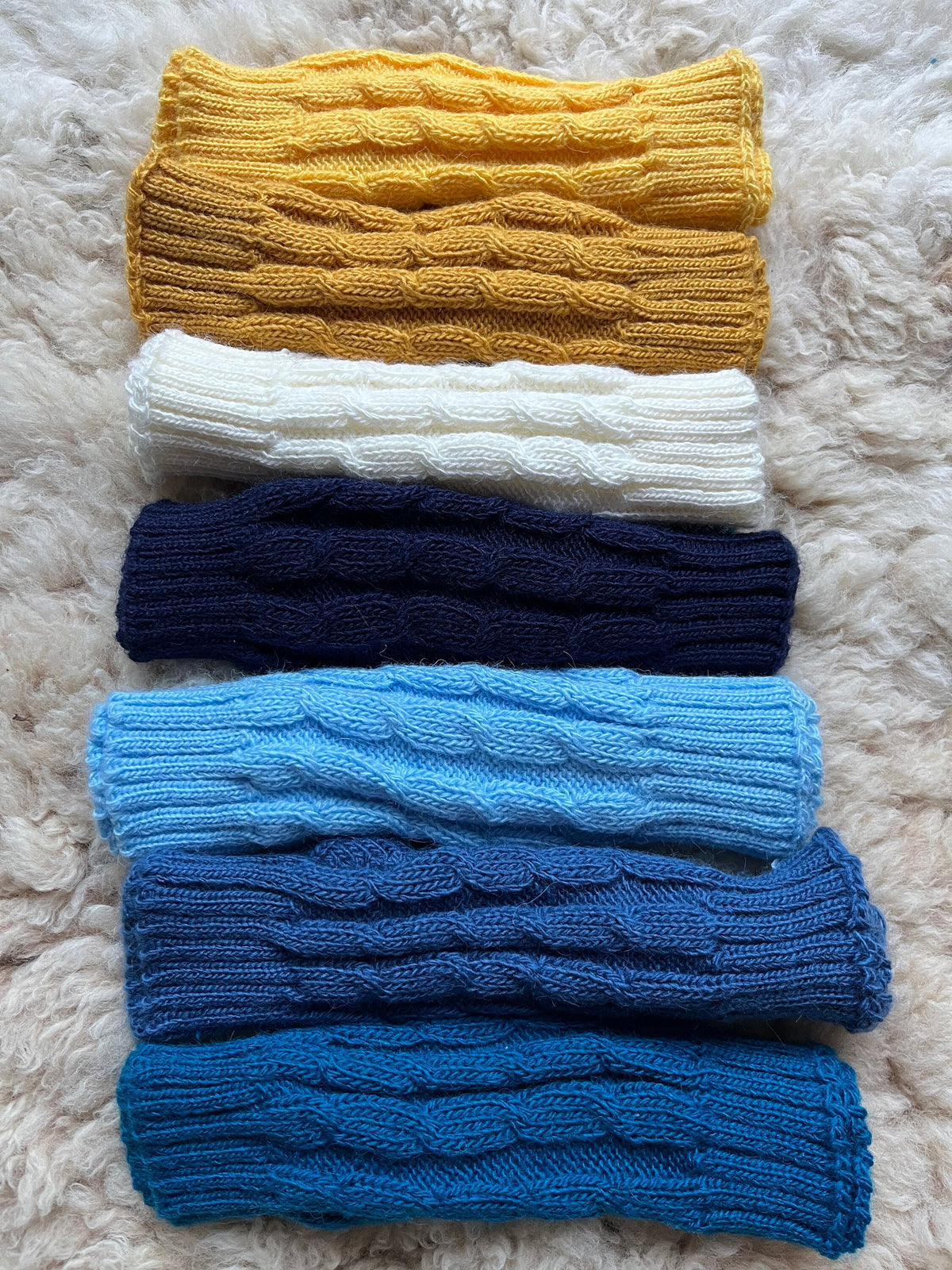 Cable Knit Alpaca Fingerless Gloves - Choose Your Colour, photo 9