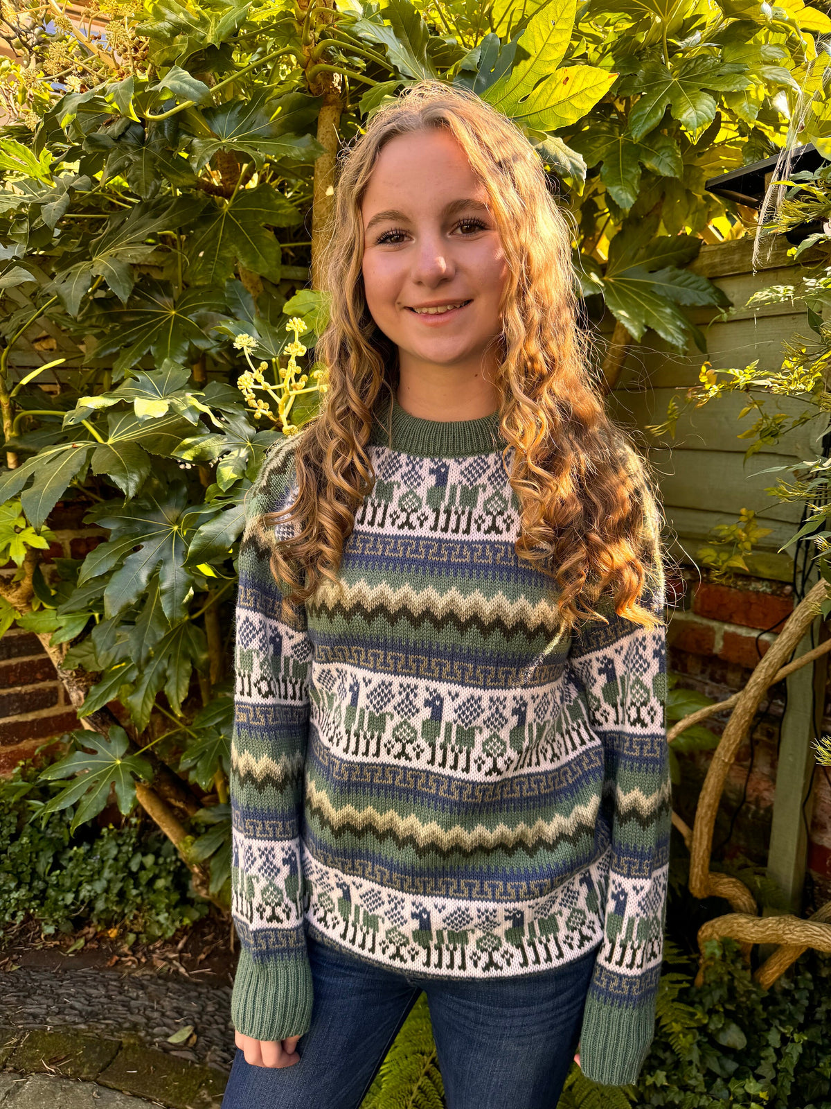 Llama Fair Isle Alpaca Jumper, photo 4