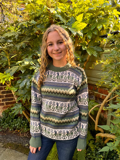 Llama Fair Isle Alpaca Jumper, photo 3