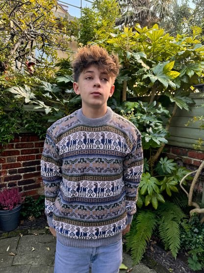 Llama Fair Isle Alpaca Jumper, photo 5