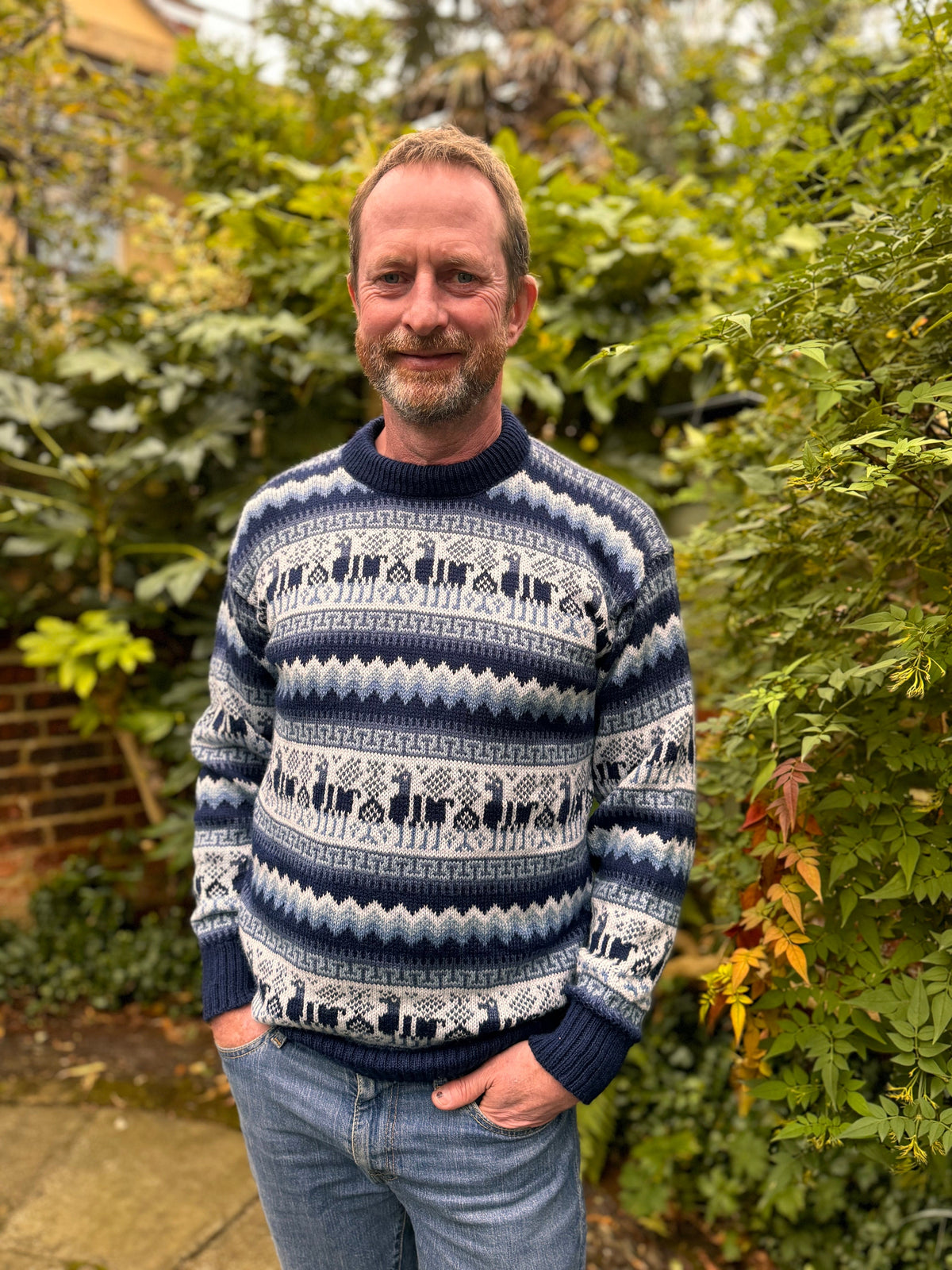 Llama Fair Isle Alpaca Jumper