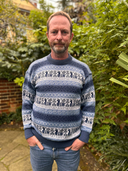 Llama Fair Isle Alpaca Jumper, photo 2