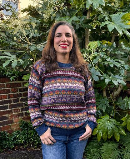Peruvian Fair Isle Stripe Alpaca Jumper, photo 4