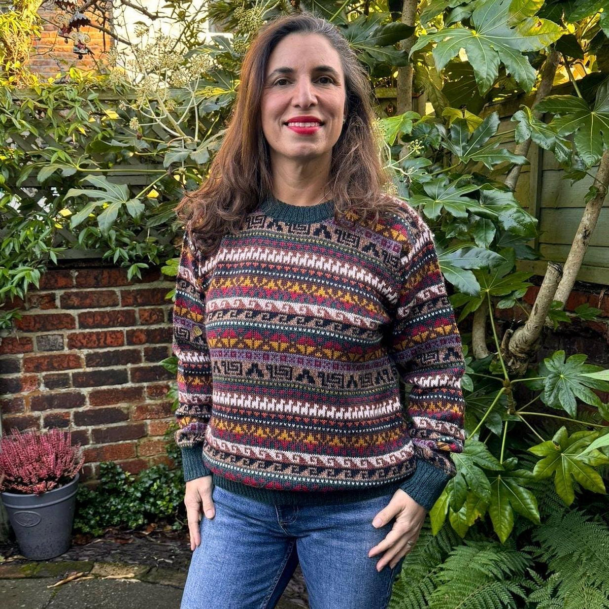 Peruvian Fair Isle Stripe Alpaca Jumper, photo 5