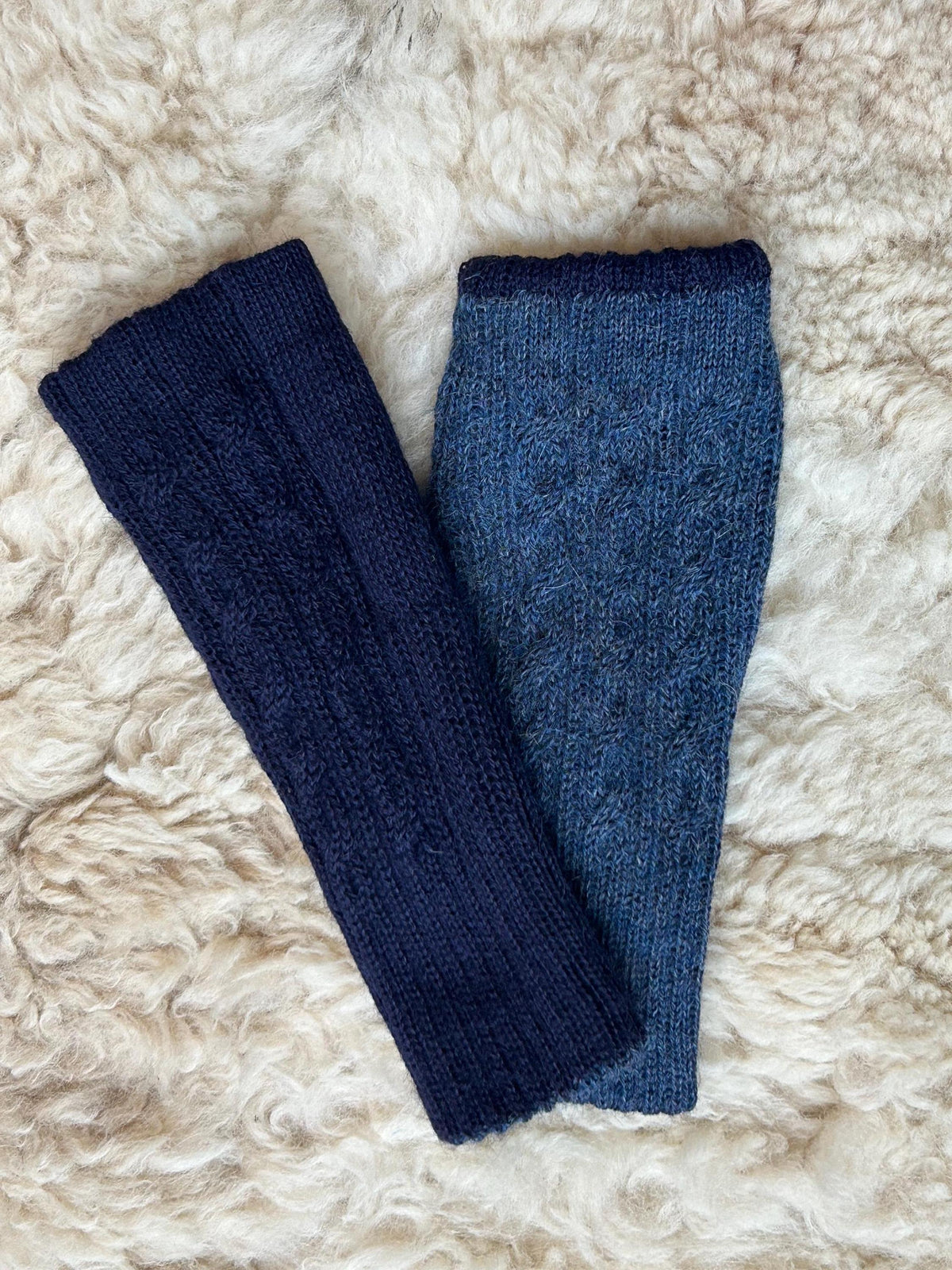 Reversible Baby Alpaca Fingerless Gloves, photo 8