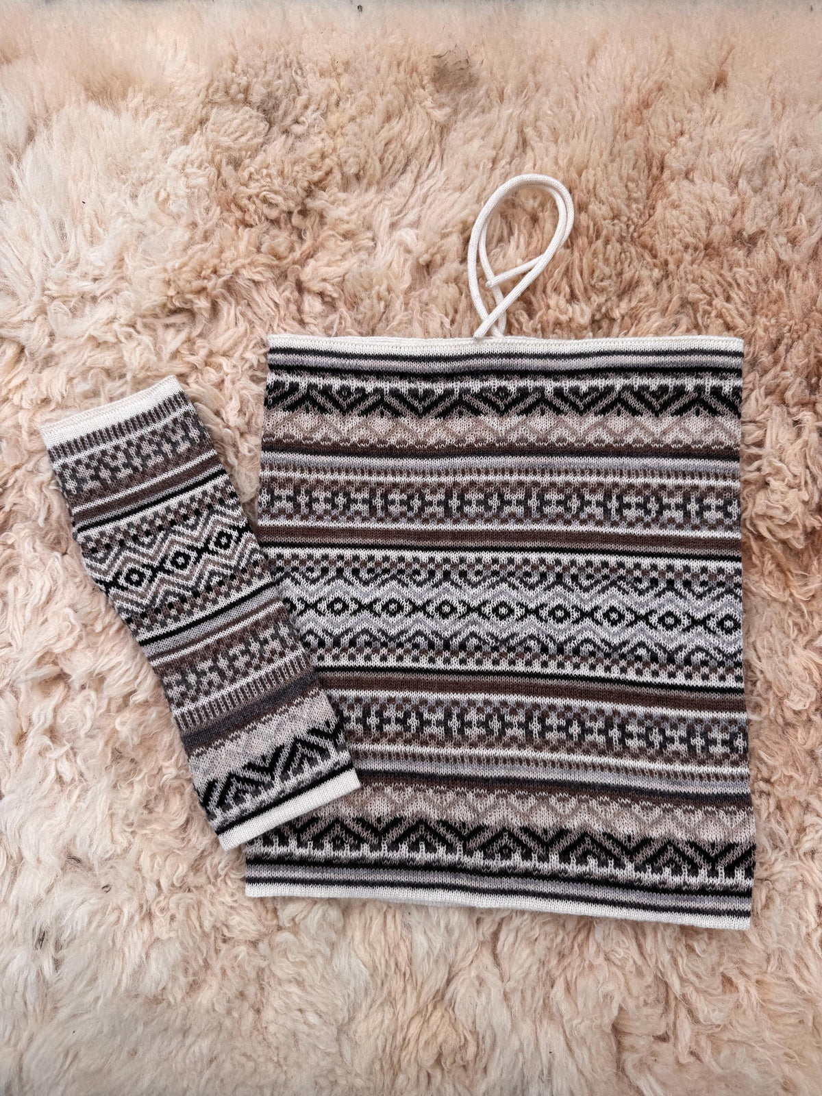 Baby Alpaca Snood & Fingerless Gloves Set - Choose Your Colour, photo 6