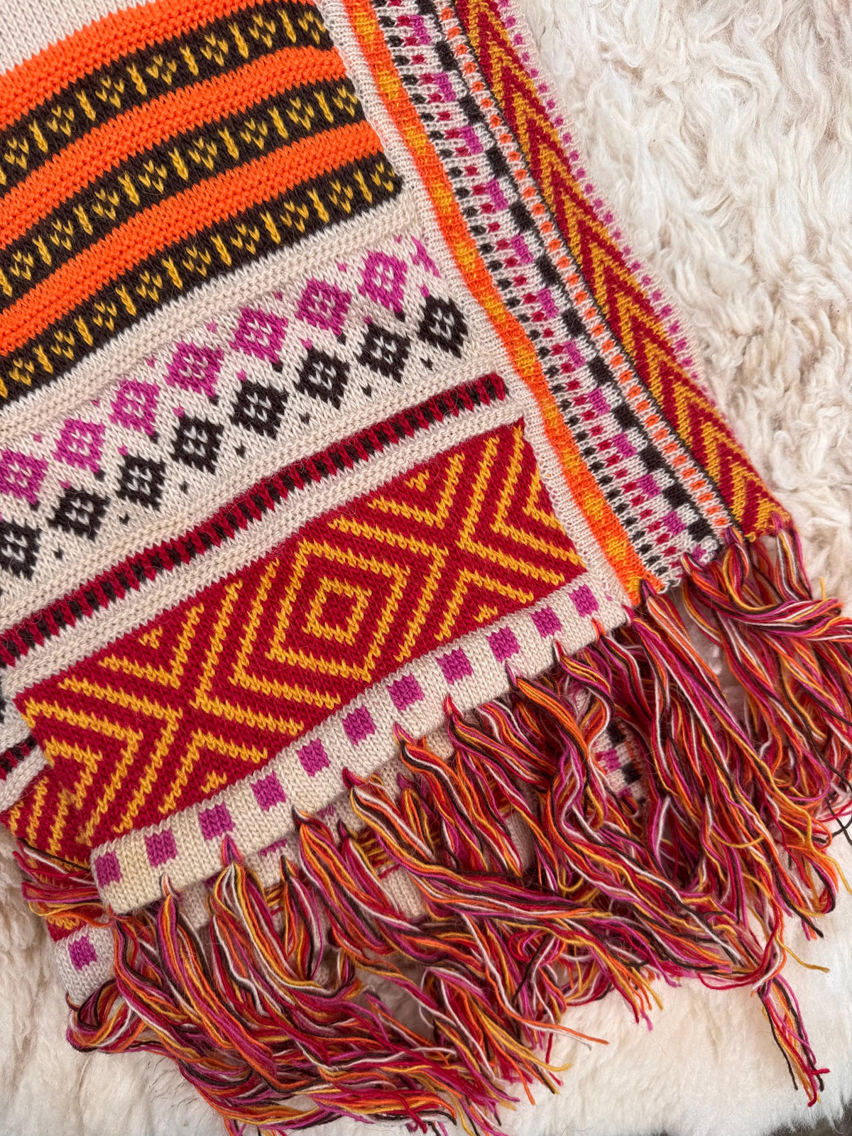 Boho Geometric Alpaca Blend Long Cardigan - Choose Your Colour, photo 5