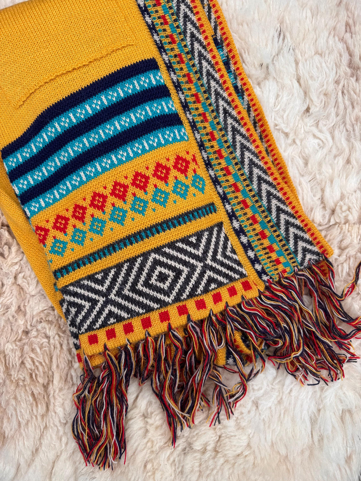 Boho Geometric Alpaca Blend Long Cardigan - Choose Your Colour, photo 6