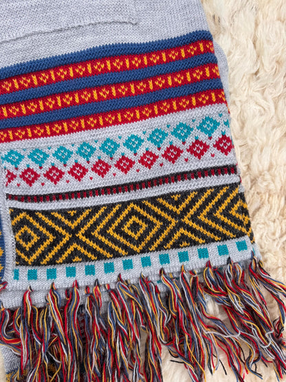 Boho Geometric Alpaca Blend Long Cardigan - Choose Your Colour, photo 3