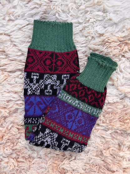 Andean Fair Isle Alpaca Leg Warmers, photo 8