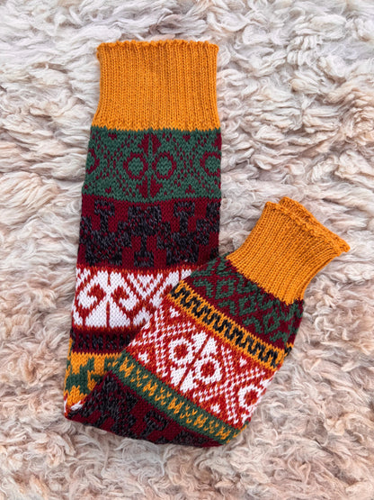 Andean Fair Isle Alpaca Leg Warmers, photo 11
