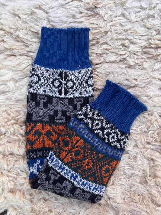 Andean Fair Isle Alpaca Leg Warmers